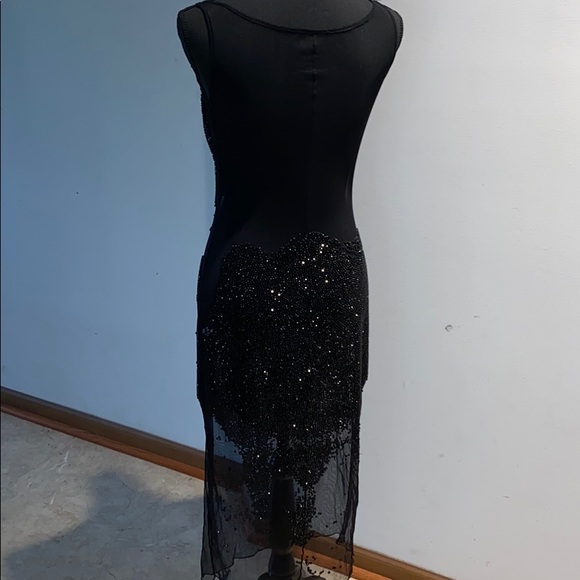 Beaded Sheer Dress - Picture 5 of 14